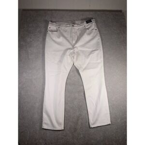 abercrombie the slim straight white jeans 36/22r curve love NWT